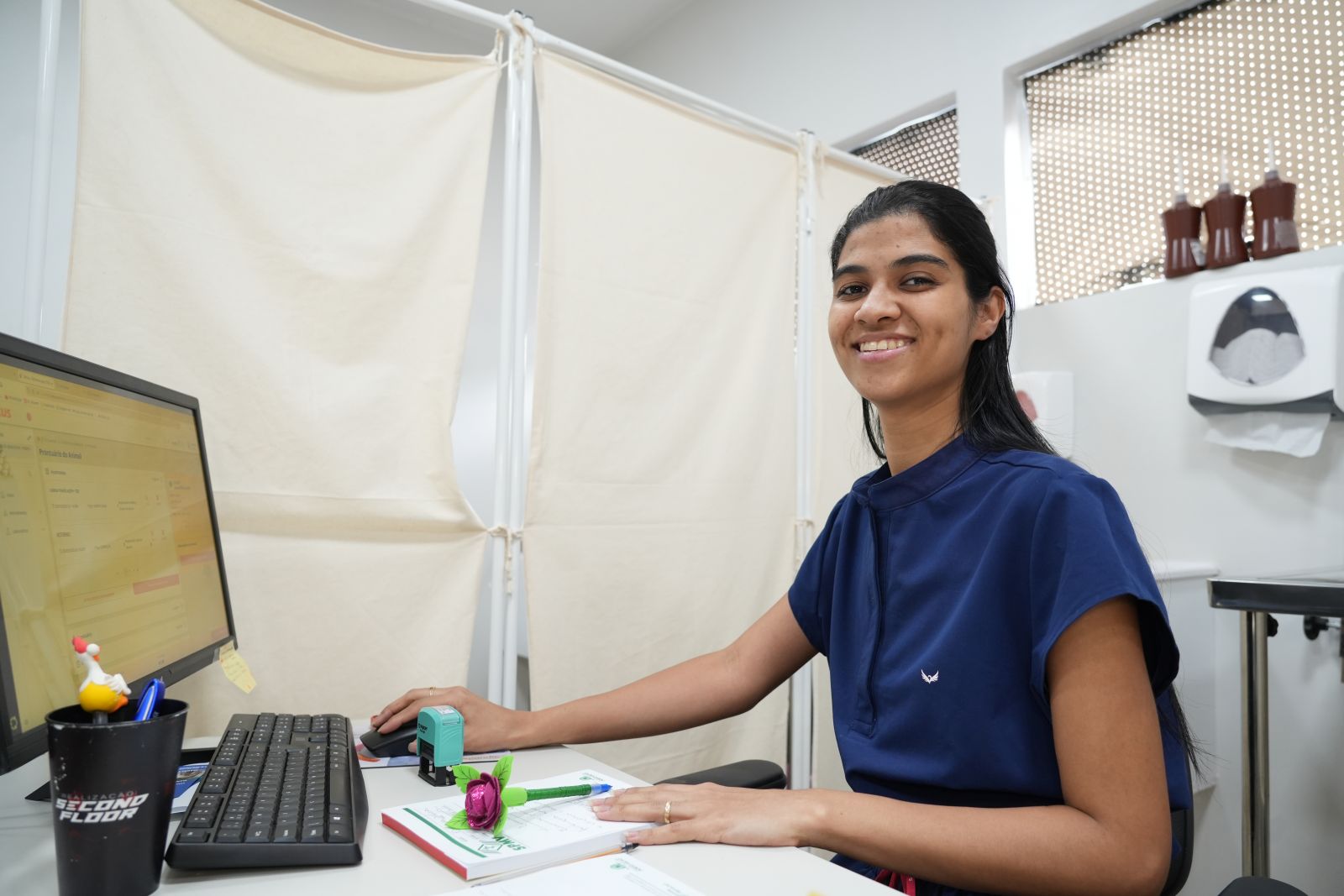 Gabrielle Rosena, disse que a cadela passou por exames clínicos e de imagens